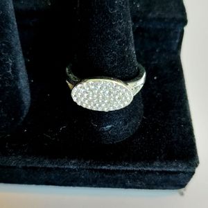 NIB Avon Pave Signet Ring.  SIZE 8